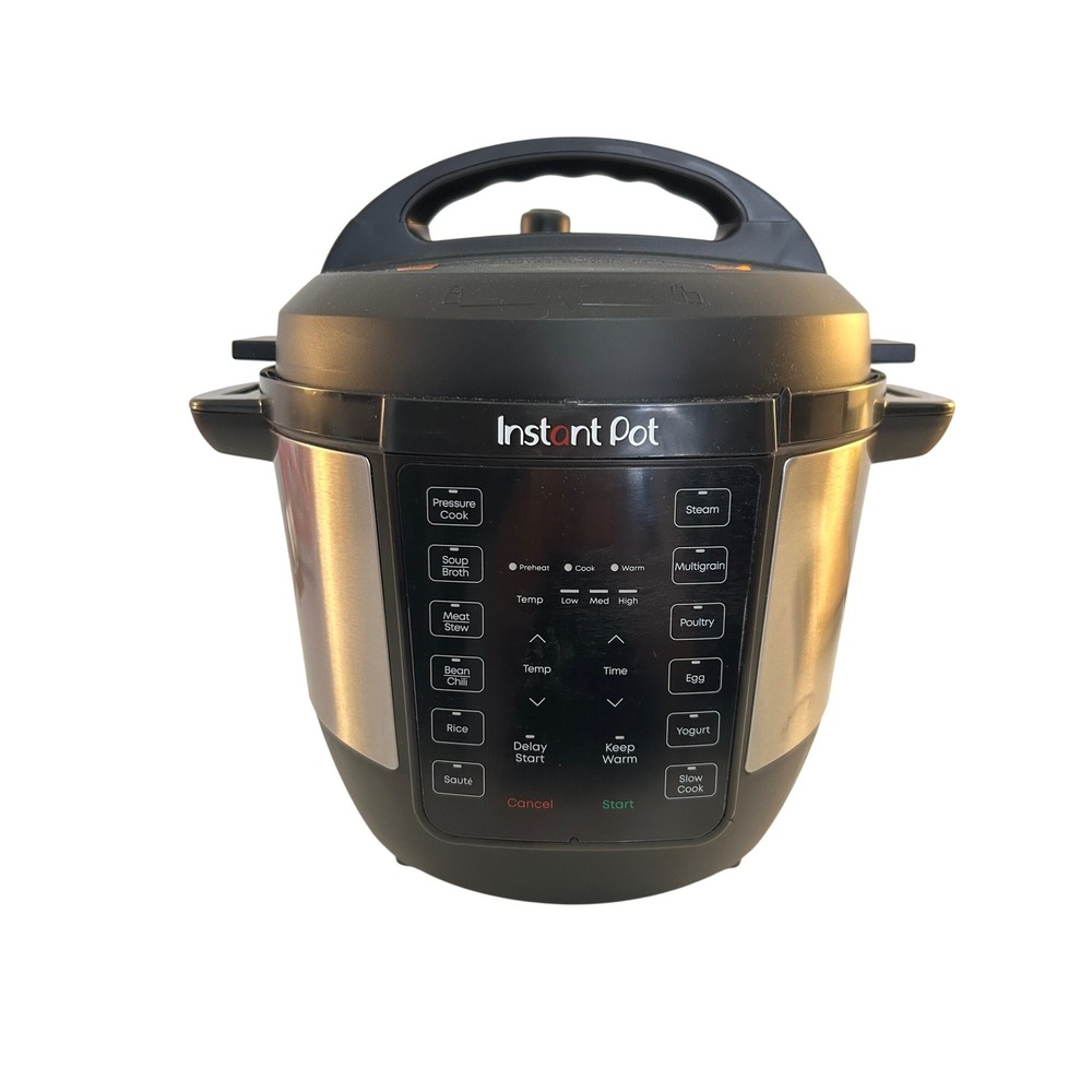 Instant Pot Silver Black 7-in-1 Multi-Use Pressure Cooker 6 Qt RIPC61-BK
